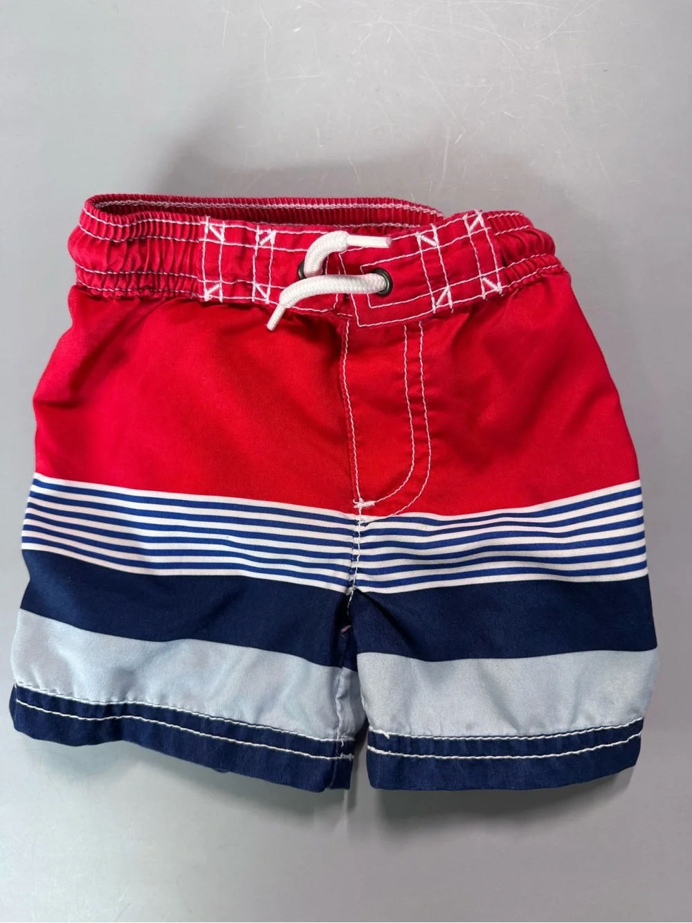 💜3/$15 Baby Boy Swim Trunks 9M Carter's Stripe  6-12M Gymboree Alligator